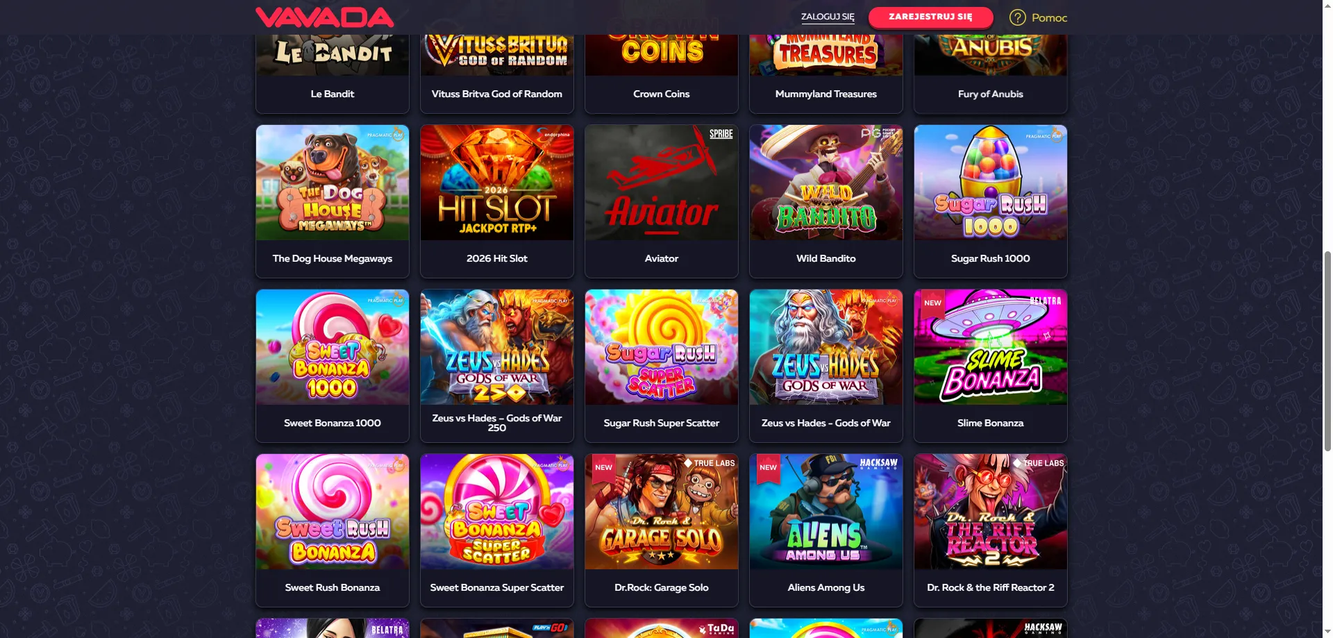 Najlepsze gry slotowe w Vavada Casino &ndash; ponad 5000 tytuł&oacute;w online